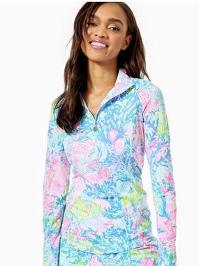 Lilly Pulitzer Luxletic pullover Fished my Wish